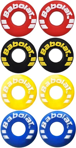 Juego de 4 amortiguadores de vibración en forma de neumático de goma Perdurable amortiguador de choque para raqueta de tenis Accesorio de tenis