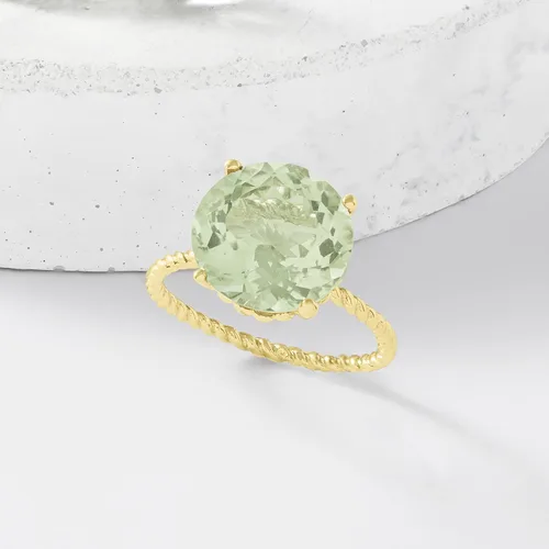 Miniatura 6 de Ross-Simons Gemstone Twist Rope Ring in 14kt Yellow Gold