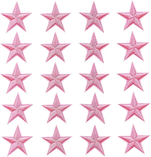 Miniatura 25 de 5 parches para planchar con estrellas negras, parches bordados para ropa, chaquetas, sombreros, mochilas, jeans (3.2 pulgadas)