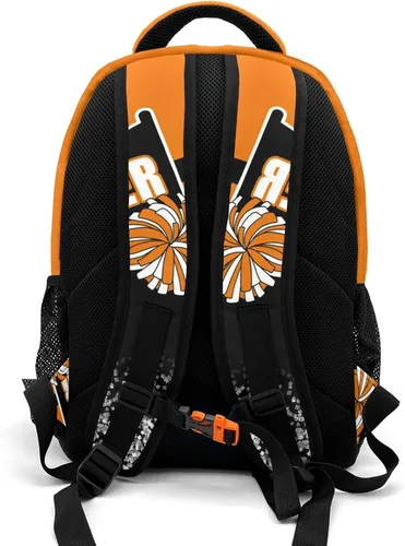 Miniatura 2 de XOZOTY Mochila de animadora púrpura claro personalizada con nombre para hombres y mujeres, bolso de hombro para computadora portátil, bolsa