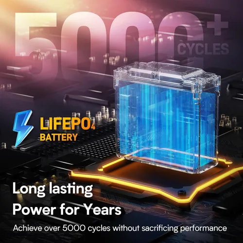 Miniatura 5 de GOLDENMATE Batería LiFePO4 de 12V 20Ah, impermeable IP67, batería de litio de 12V con más de 5000 ciclos profundos, BMS incorporado, celda