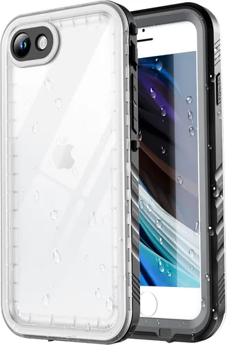 Miniatura 27 de SPORTLINK Funda impermeable para iPhone SE 3rd 2022/iPhone SE 2nd 2020/iPhone 7/8 - Carcasa completa a prueba de golpes y polvo con protector