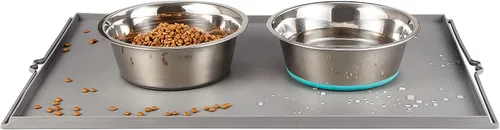 Miniatura 8 de PEGGY11 Cuencos Profundos de Acero Inoxidable Antideslizantes para Perros - Paquete de 2, 2 Tazas