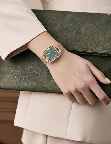 Miniatura 5 de Reloj de pulsera vintage para mujer, estilo cuadrado, estilo vintage, para mujer