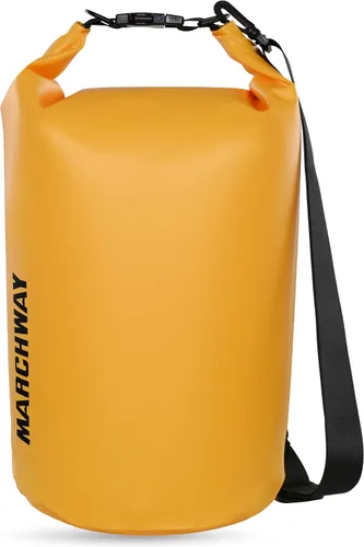 Miniatura 20 de MARCHWAY - Bolso seco flotante e impermeable 1.32/2.64/5.28/7.93/10.57 galones, parte superior enrollable, mantiene secos equipos de kayak rafting