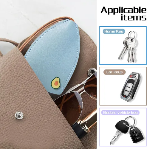 Miniatura 3 de Lindo 4PCS Estuche de llave de coche de cuero PU, Funda de llave extraíble