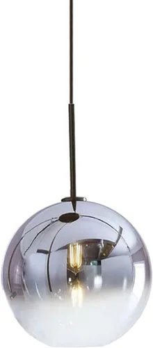 Miniatura 8 de Lámpara colgante de vidrio de color gradiente, lámpara colgante moderna de vidrio (Oro, 20 cm)