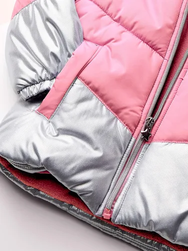 Miniatura 3 de LONDON FOG - Traje de nieve para niña con overol y chaqueta inflada