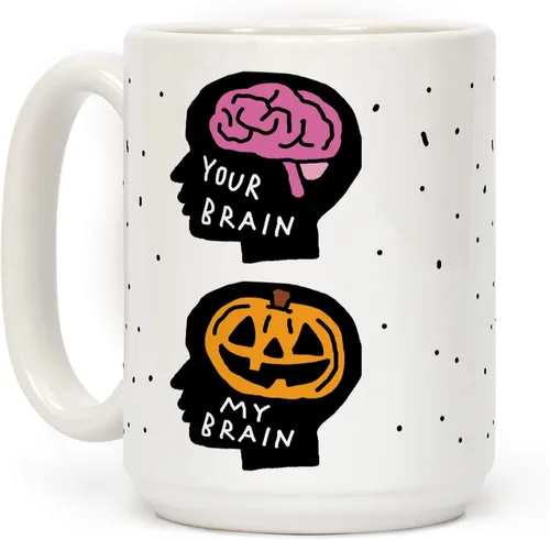 Miniatura 181 de LookHUMAN Taza de Café de Halloween – Halloween Is Meowgical Tazas, Taza de Café Espeluznante Idea de Regalos de Taza, 15 Onzas 10-Blanco