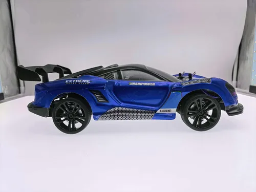 Miniatura 14 de Coche de deriva a control remoto 1:16, auto de deriva a control remoto, recargable de alta velocidad, juguetes 4WD 2.4GHz escala completa azul RC