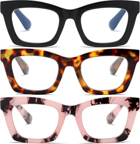 Miniatura 7 de Lentes de lectura elegantes para mujer con bloqueo de luz azul y bisagra de resorte Mix 6