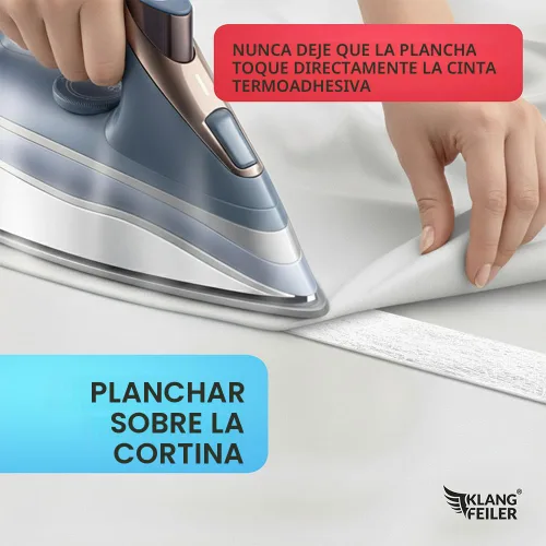 Miniatura 3 de Klangfeiler® Tela de dobladillo para planchar, 0.75 pulgadas x 32 yardas, extrafuerte, requiere planchado