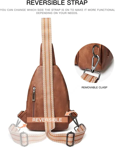 Miniatura 6 de Bolso bandolera de 7L para mujeres y hombres, bolsas de pecho cruzadas, mochila pequeña, riñonera, bolsa de viaje para el hombro