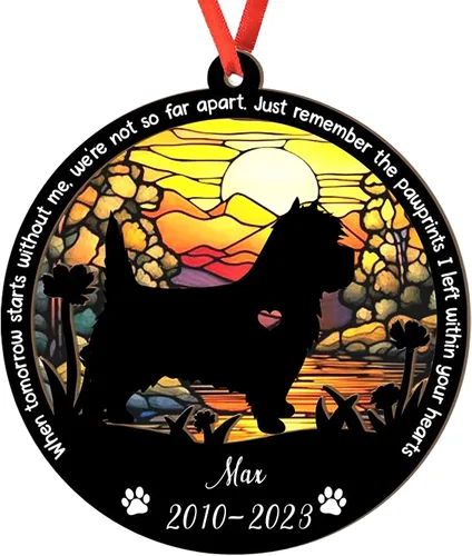 Miniatura 81 de Adorno personalizado para atrapasoles de sabueso afgano, adorno de Navidad de sabueso afgano – Regalo para perro amante, sabueso afgano