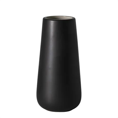 D'vine Dev Florero de cerámica de 8 pulgadas, acabado mate, diseño minimalista para decoración del hogar, dormitorio, sala de estar, centros de