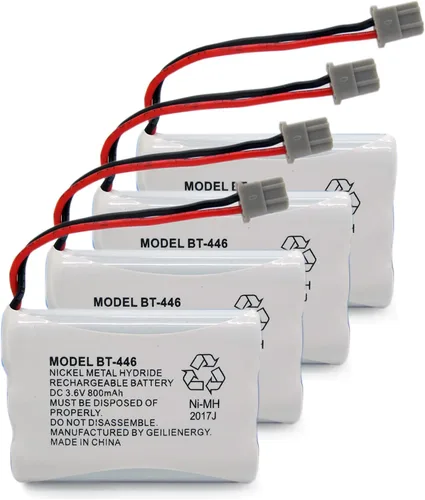 Miniatura 8 de BT446 BT-446 - Batería de teléfono compatible con Uniden BBTY0503001 BT-1004 BT-1005 GE-TL26402 BT-504 CPH-488B 3.6V 800mAh (paquete de 2)