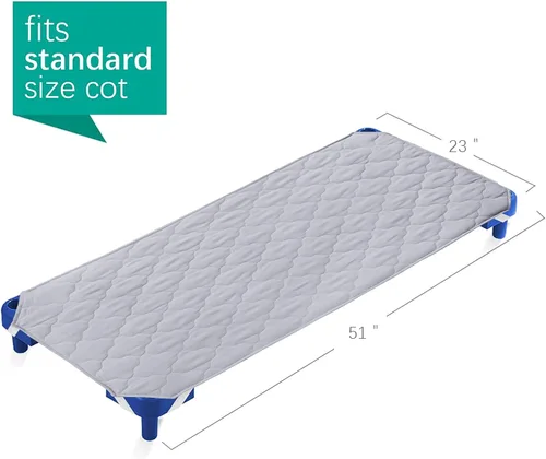 Miniatura 7 de Sábana para cuna de tamaño estándar para guardería/preescolar, sábana para siesta para niños, 23 x 51 pulgadas, sábana para cuna para siesta, tapete