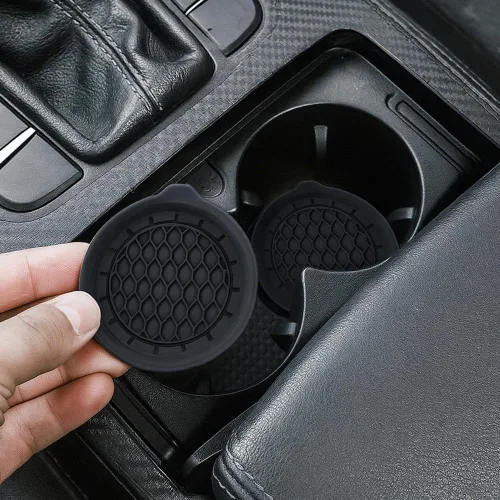 Miniatura 7 de Portavasos para automóvil, soporte de silicona mejorado 2025, protector de bebidas para fijar tazas de agua y bebidas, accesorios de inserción