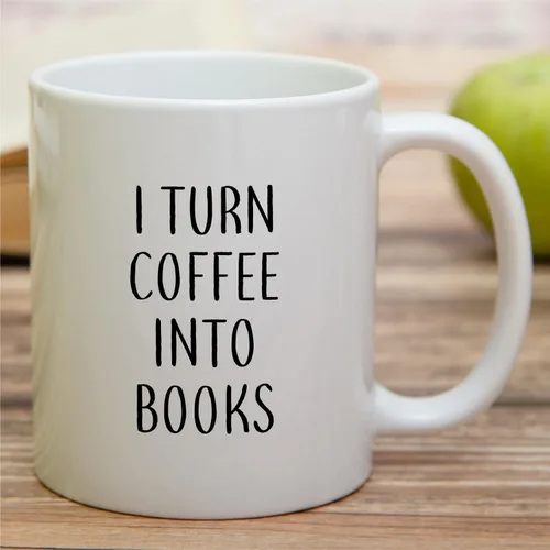Miniatura 3 de Retreez - Taza divertida de autor convierte el café en libros, la mejor taza de cerámica para escritores de novelas literarias, 325 ml - Taza WRT008