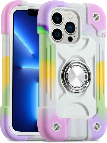 Miniatura 41 de MARKILL Funda compatible con iPhone Air de 6.5 pulgadas 2025 con soporte de anillo giratorio de 360 grados, protección contra caídas de grado
