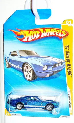 Miniatura 2 de Hot Wheels 2010-001 Nuevos Modelos #1 AZUL '67 Shelby GT500 Escala 1:64