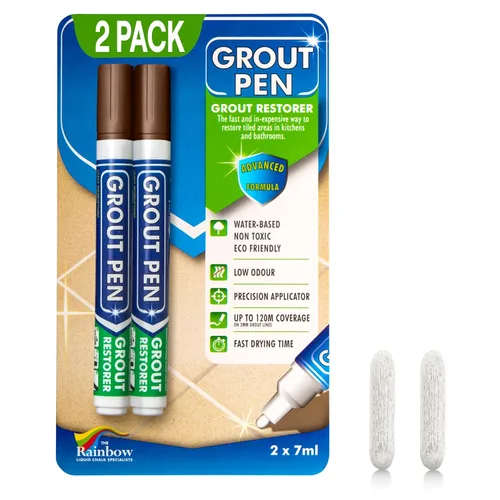 Miniatura 17 de Rotulador de lechada beige para azulejos: pintura impermeable para lechada, colorante para lechada de azulejos y bolígrafo sellador, estrecho, 0.197