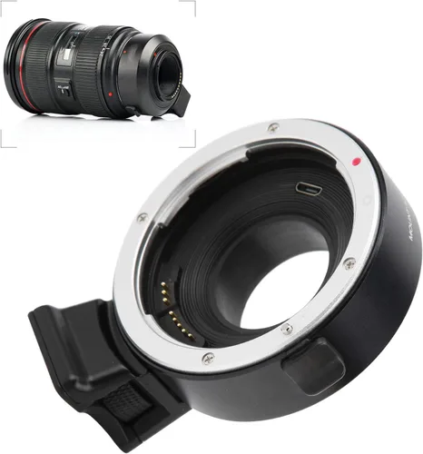 Miniatura 6 de KIMISS Fuji Lenses X Mount para Canon, EF‑FX1 Anillo adaptador de montaje de lente de enfoque automático para lente de montura EF/EF‑S a cámara
