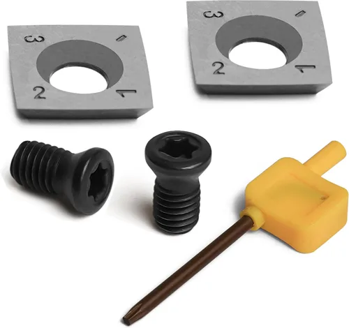 Miniatura 8 de Juego de dos piezas de hoja redonda con punta de carburo TCT de 0.350x0.079 in-30° para herramientas de ahuecamiento.