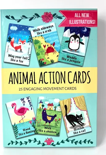 Tarjetas de acción de animales de mango creativo (tarjetas de acción animal 1)