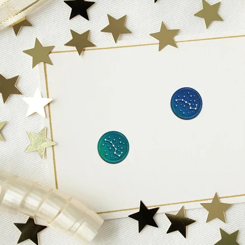 Miniatura 4 de CRASPIRE Sello de cera Big Dipper con diseño de estrellas, cielo nocturno, 1.181 in, retro, vintage, extraíble, latón, cabeza con mango de madera
