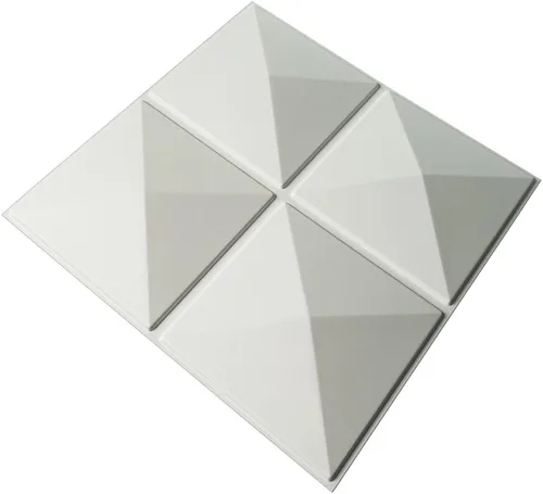 Miniatura 37 de Art3d Panel de Pared de Diamante 3D de PVC Dentado a Juego-Negro Mate, para Decoración Interior Residencial y Comercial Diamante mate negro