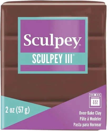 Miniatura 2 de Sculpey III® arcilla polimérica para horno, chocolate, no tóxico, barra de 2 onzas, ideal para modelar, esculpir, vacaciones, bricolaje, medios