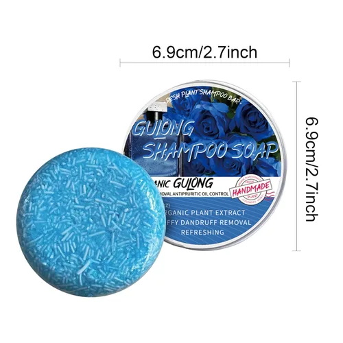 Miniatura 7 de Cologne - Barra de champú, paquete de 2 barras de champú sólido para hombres, limpieza profunda y nutritiva raíces del cabello, eliminación de caspa
