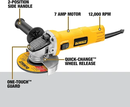 Miniatura 3 de Moledora angular pequeña DEWALT DWE4011 con protección One-Touch de 4-1/2 pulgadas