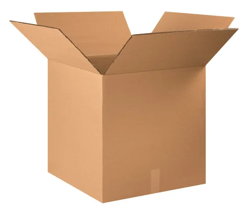Box USA HD222222DW Caja de cartón corrugado de doble pared resistente de 22 pulgadas de largo x 22 pulgadas de ancho x 22 pulgadas de alto, kraft,
