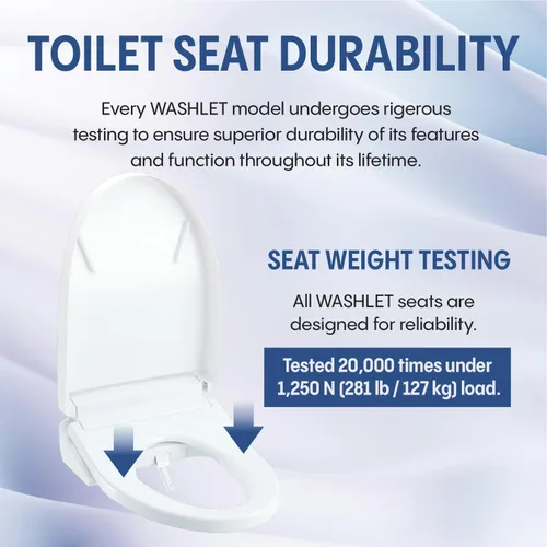 Miniatura 21 de TOTO WASHLET+ S7 - Asiento de inodoro electrónico con bidé EWATER+ con limpieza de tazón y varita y tapa contemporánea, alargado, algodón blanco