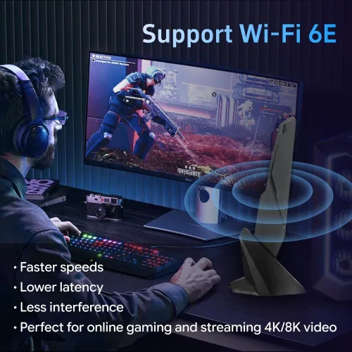 Miniatura 7 de Antena SMA WiFi 6e 2T2R 2.4G/5G de doble banda para GIGABYTE AORUS Z390 Z270 Z370 Z490 Z590 Z690 X470 X570 X570S X570I H470I H610 B466 45B 0 B550