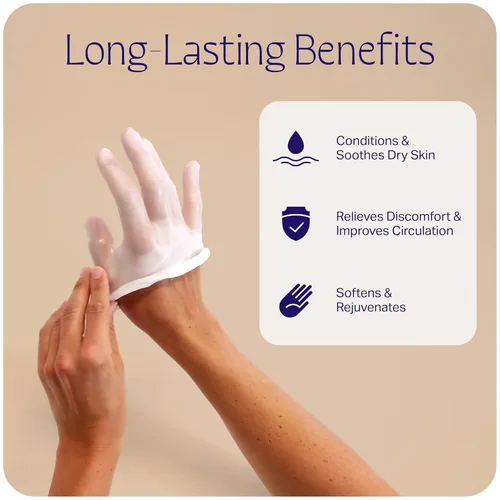 Miniatura 4 de Therabath Guantes desechables y forros para botas, para artritis y terapia cutánea, forros de cera de parafina para manos y pies, uso con guantes