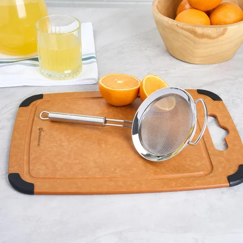 Miniatura 7 de Restaurantware Colador de malla fina de acero inoxidable de 11.5 pulgadas, tamiz estándar alemán con mango ergonómico, apto para lavavajillas