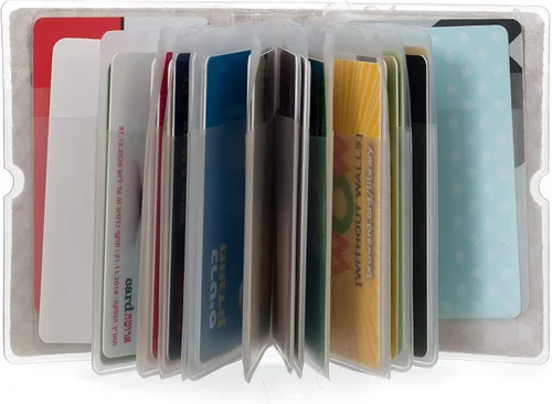Miniatura 7 de Soporte para tarjetas de crédito para mujeres, soporte para cupones de tarjetas de fidelidad y organizador con 32 ranuras para tarjetas, lentejuelas