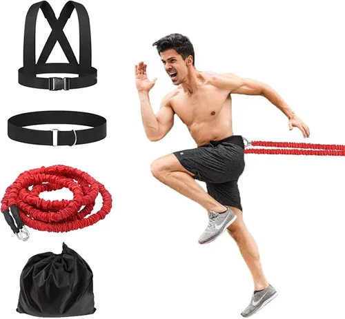 Miniatura 9 de Fuerza de cuerda de entrenamiento explosivo de resistencia mejora potencia, agilidad, fuerza pista y campo Fútbol Baloncesto Voleibol Equipo físico