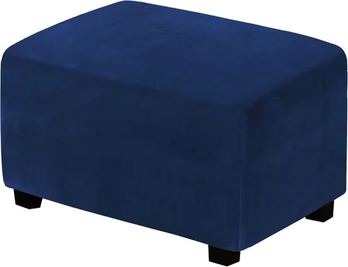 Miniatura 10 de H.Versailtex. - Funda de terciopelo elástico ajustable, rectangular, para taburete o caja de almacenamiento,1 pieza, elástica, ajustable