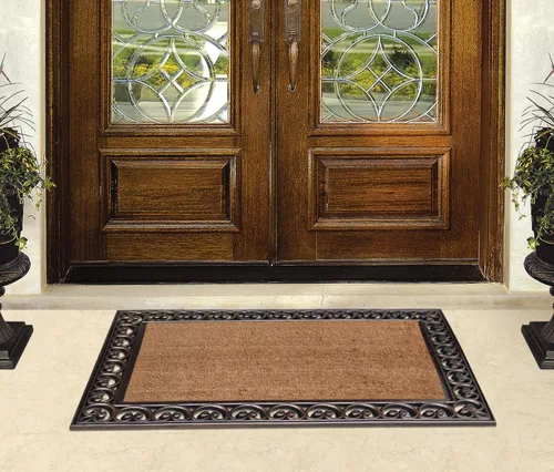 Miniatura 62 de A1HC Tapete para Puerta de Fibra de Coco Natural y Caucho, 30"x48" – Grueso, Duradero, Resistente, Anti-Desprendimiento, Resistente a