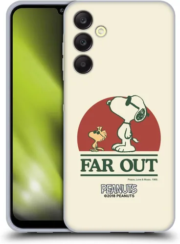 Miniatura 321 de Head Case Designs Funda de gel Woodstock 50th con licencia oficial de Peanuts Snoopy Guitar 1969 [protección de grado militar] compatible
