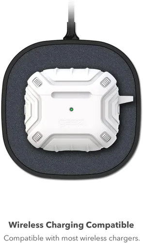 Miniatura 5 de Gear4 Apollo Snap - Funda para AirPods de 3ª generación, compatible con carga inalámbrica, llavero con mosquetón incluido, color negro