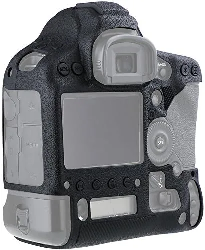 Miniatura 2 de Funda de cámara para Canon 1DX/1DX Mark II - Funda protectora de silicona para DSLR, jaula desmontable, a prueba de golpes, a prueba de polvo (negro)