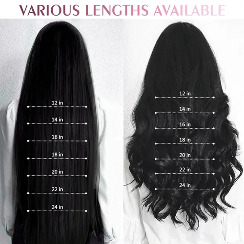 Miniatura 4 de Extensiones de cabello humano real con clip, extensiones de cabello humano real sin costuras, extensiones de cabello humano real de 16 pulgadas