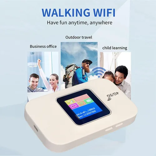 Miniatura 2 de Sanpyl Enrutador WiFi 4G, enrutador de punto de acceso móvil 4G con ranura para tarjeta micro SIM, batería de 3000 mAh, enrutadores de viaje