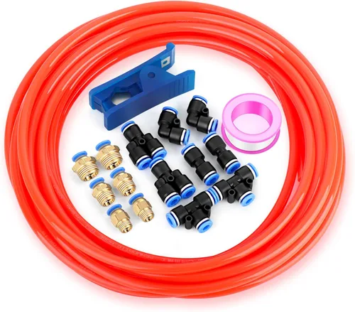 Miniatura 31 de TAILONZ PNEUMATIC Azul 0.236 in OD 0.157 in ID poliuretano PU manguera de aire tubo kit 32.8 ft 32.8ft