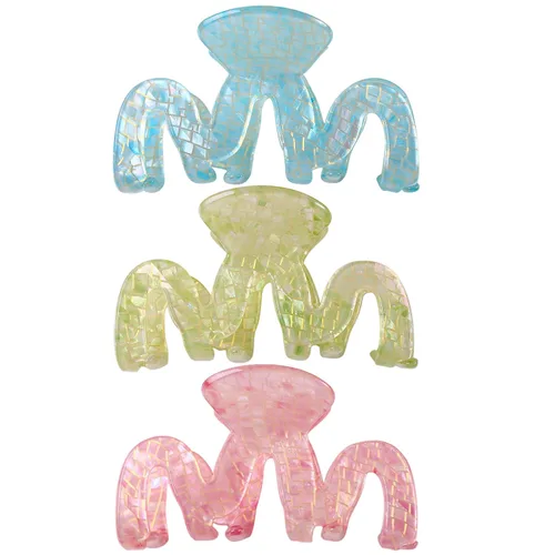 Miniatura 10 de Pinzas de garra para el cabello - Pinza de 3.35 pulgadas para mujeres con cabello grueso - Accesorios para mujeres y niñas - 3 piezas de pinzas